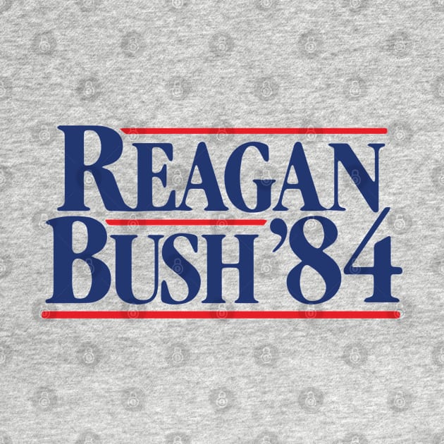 Vintage 80s Stranger Things Reagan Bush 84 by qpdesignco